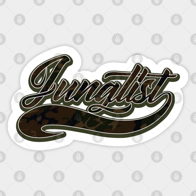 Team Junglist Tail Camo Sticker by KORAX